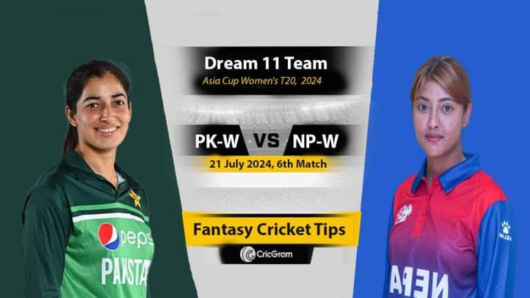 PK-W vs NP-W Dream 11 Team, 6th Asia Cup Women's T20 2024