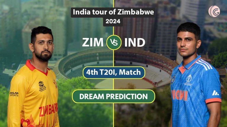 ZIM vs IND Dream 11 Team, 4th T20 India tour of Zimbabwe
