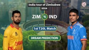 ZIM vs IND Dream 11 Team,1st T20I India tour of Zimbabwe 2024