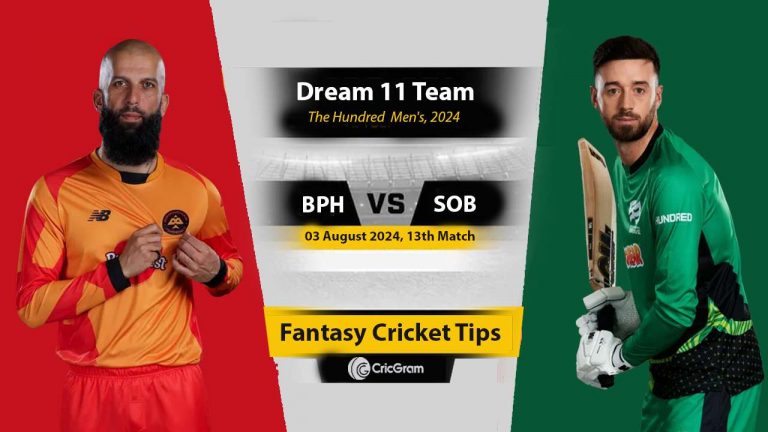 BPH vs SOB Dream 11 Team, 13th The Hundred Men 2024